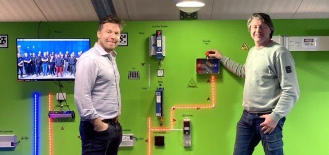 Ben Verstraten, van Staqx (rechts) ontwikkelt o.a. samen met Sebastian Greiner, van DC Systems (links) 